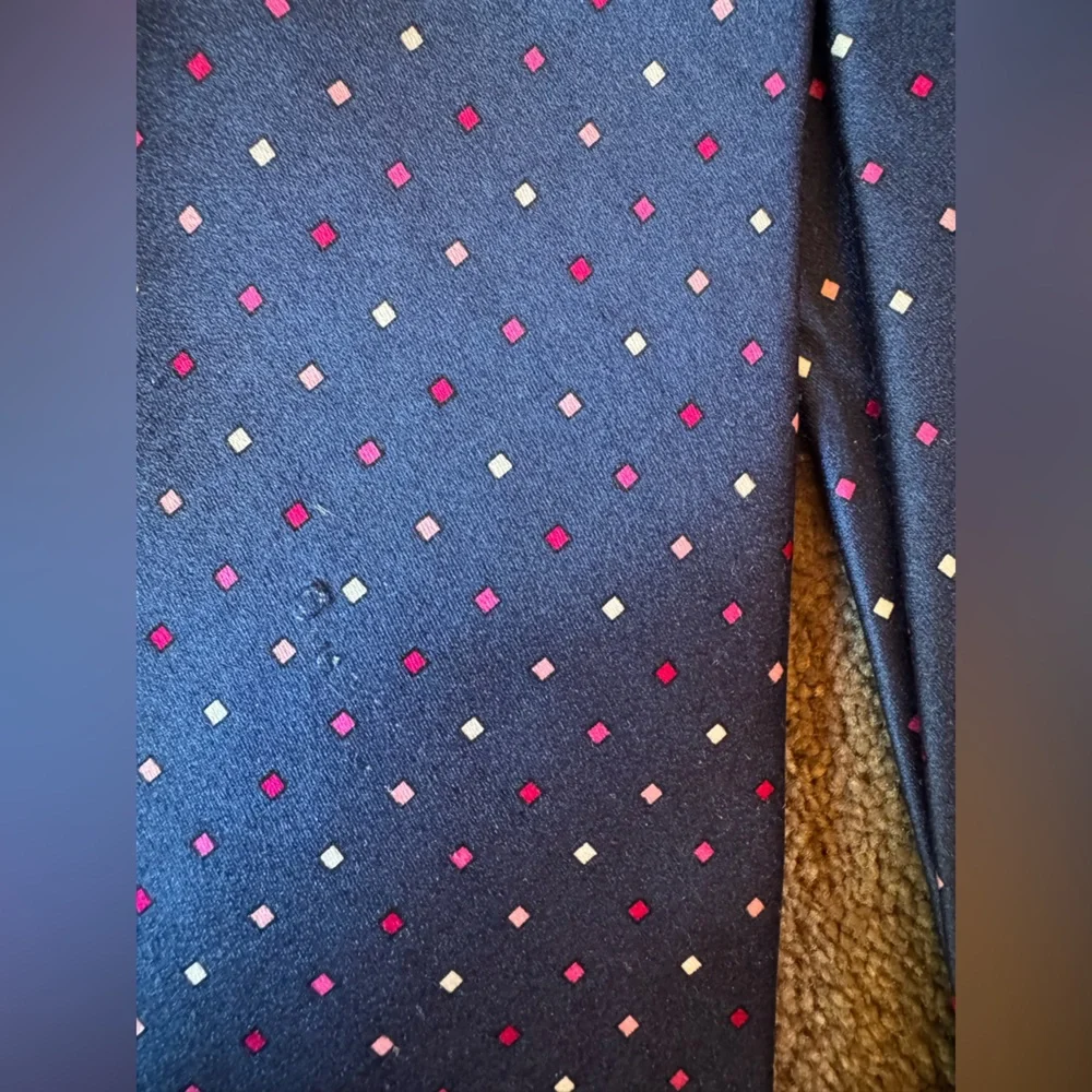 Robert Talbott Blue Tie with Pink and White Dots